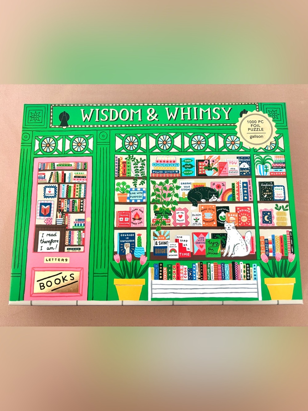Galison Wisdom & Whimsy Bookstore 1000-Piece Jigsaw Puzzle